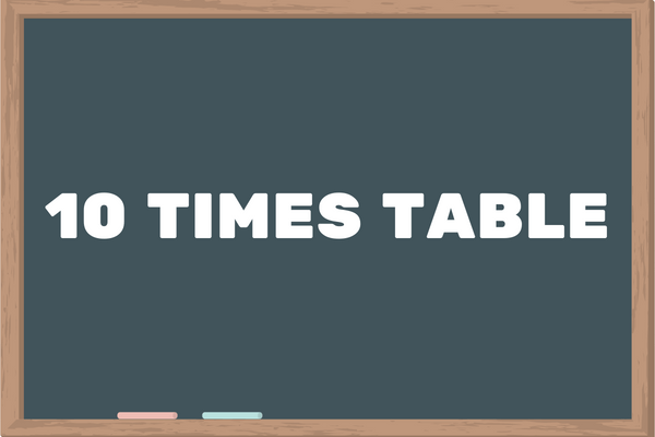 10 TIMES TABLE - TIMESTABLEKIDS.COM