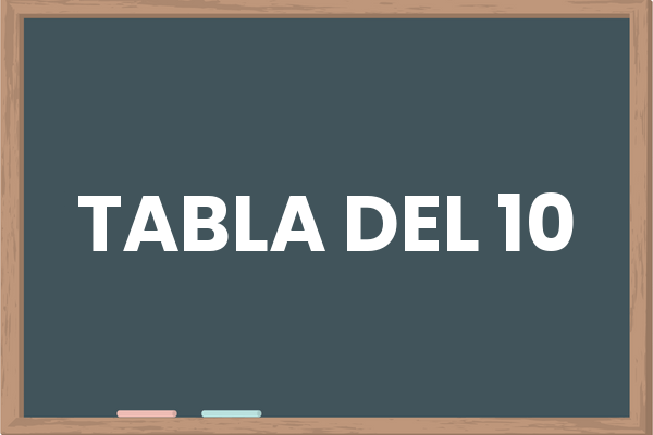 Tabla del 10 – Tablas de Multiplicar Kids