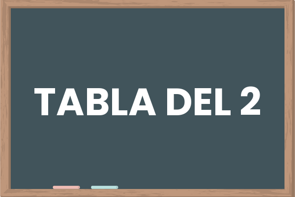 Tabla del 2 – Tablas de Multiplicar Kids