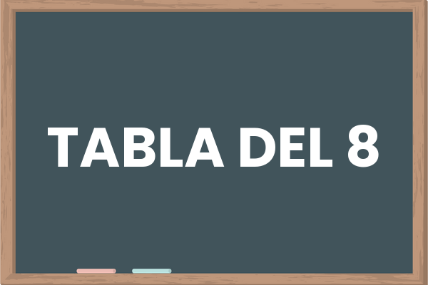 Tabla del 8 – Tablas de Multiplicar Kids