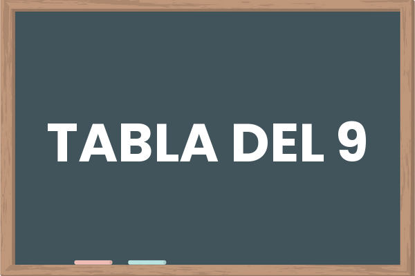 Tabla del 9 – Tablas de Multiplicar Kids